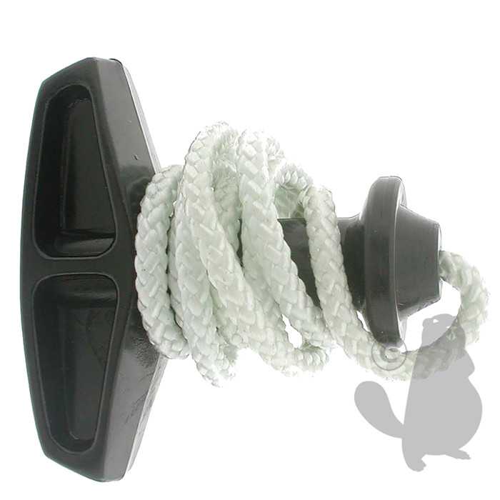 Poignée de lanceur avec corde sans embout pour désherbeuse xr POULAN. Remplace origine: 26112, 5105836, 510-5836