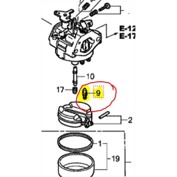 [16155-ZM0-013] Pointeau de carburateur GCV160-GCV190-HRX537, 16155-ZM0-003, 16155-ZM0-013
