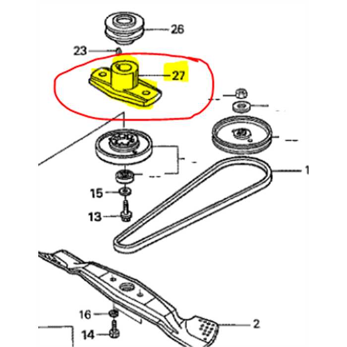 [72611-VG8-950] Porte lame honda HRB-x-476 sd, 72611VG8950, 72611-VG8-950