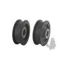Poulie à gorge plate sur roulement et moyeu déporté adaptable pour AYP ROPER, HUSQVARNA. Remplace or