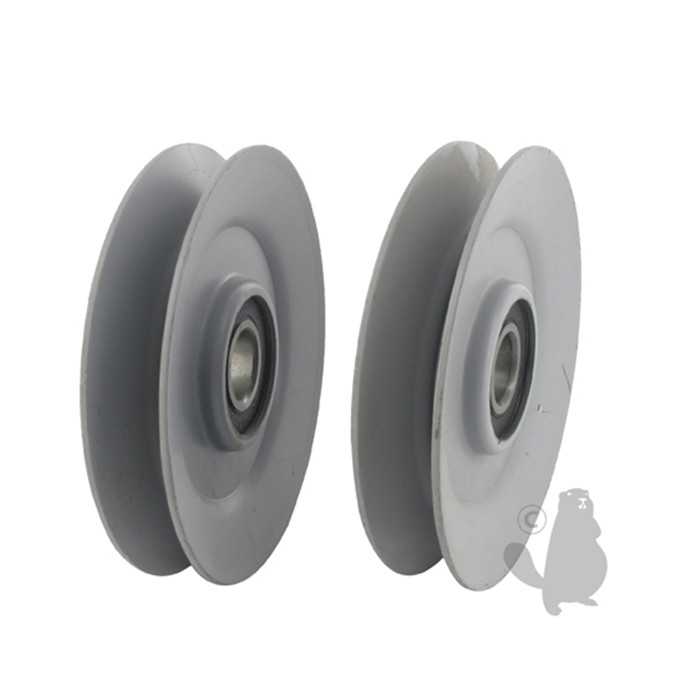 [AM38171] Poulie à gorge en V sur roulement adaptable pour JOHN DEERE et SNAPPER - H: 19 05mm diam : ext: 114, 6206319, AM103542, 620-6319 fgp456849