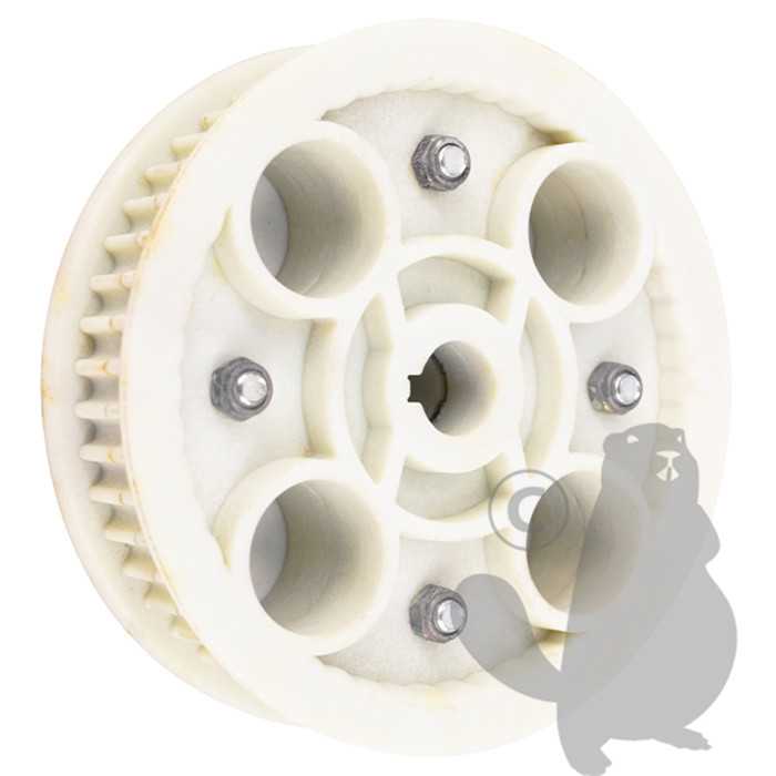 Poulie crantée. Remplace origine STIGA 1134-3679-01. Adaptable sur Villa 85M, Villa 92M, Villa 102M,