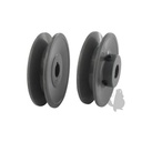 Poulie adaptable pour BUNTON avec rainure de cale 4,76mm.Remplace origine: PLO636.