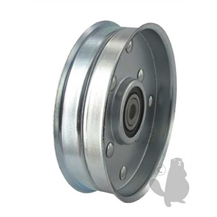 poulie a gorge plate ext111mm int9.5mm h31.7mm