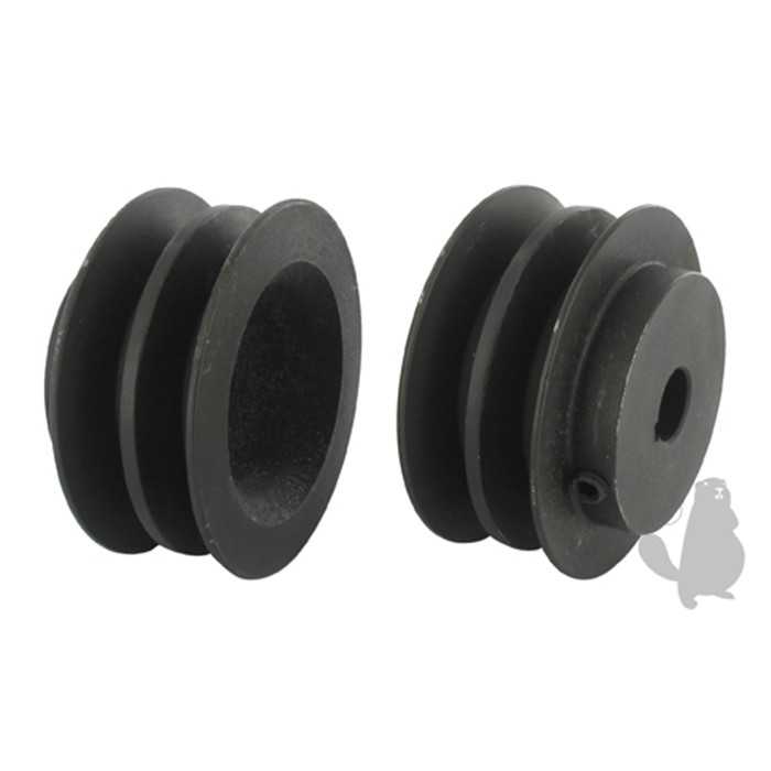 [48199] Poulie double adaptable pour SCAG 36 48 60 et 72 - H: 25 4mm diam : ext: 82 55mm diam int: 15 8, 6203348, 620-3348