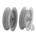 Poulie à gorge plate sur roulement pour MTD et NOMA - H: 29,4mm, diam,: ext: 100mm, diam, int: 9,5mm