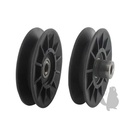 Poulie à gorge en V sur roulement adaptable AYP, HUSQVARNA YTH150 TWIN, McCULLOCH M125-97T, diam,: e