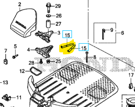 [31576-VP7-010] Lamelle de charge station HRM300 miimo310 miimo520 miimo3000, 31576-VP7-000, 31576VP7010