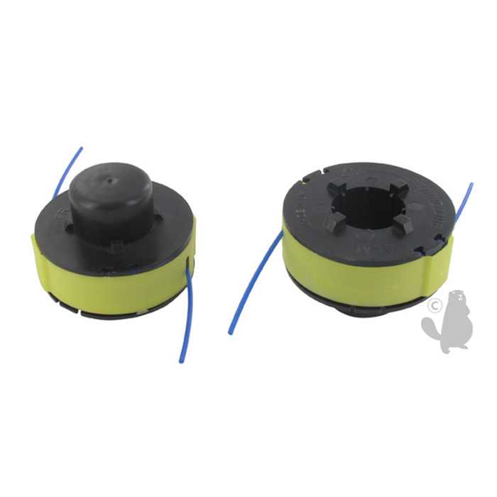 [160-6850] Bobineau fil nylon pour BetQ. Adaptable sur coupe-bordures FPGT250-2 de 2013. Sorties deux fils de d, 1606850, 160-6850