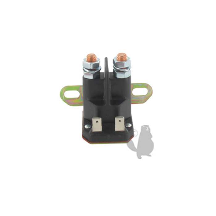 [AM132990] Relais de démarreur adaptable pour JOHN DEERE à branchement 2 bornes ronde + 2 fiches plates. Rempla, 2305937, AM133094, 230-5937