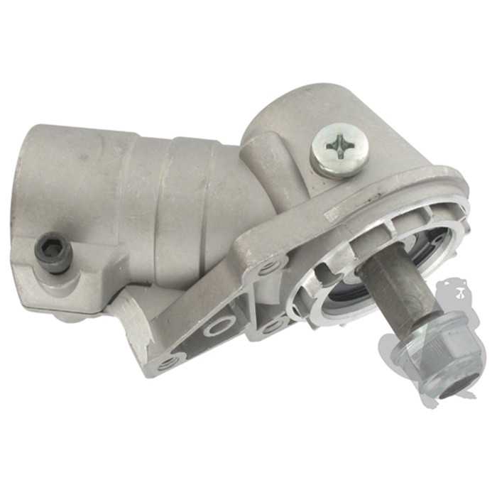 [4116-640-0115.] Renvoi dangle adaptable STIHL FS500 FS550 FS550L filetage M14 x 1 5 LH. Remplace origine: 4116-64, 1603080, 160-3080