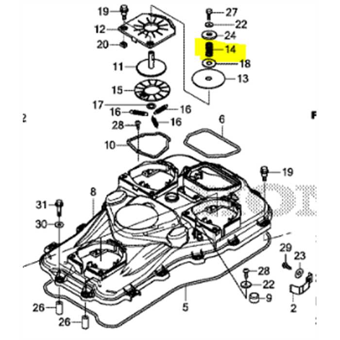 [63173-VP9-000] Ressort capteur de colision Miimo 3000, 63173-VP9-000