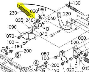 [K3211-44242] Ressort rappel de câble décrabotage boite KUBOTA GR2100, K3211-4424-0, K321144240, K3211-44242, K321144242