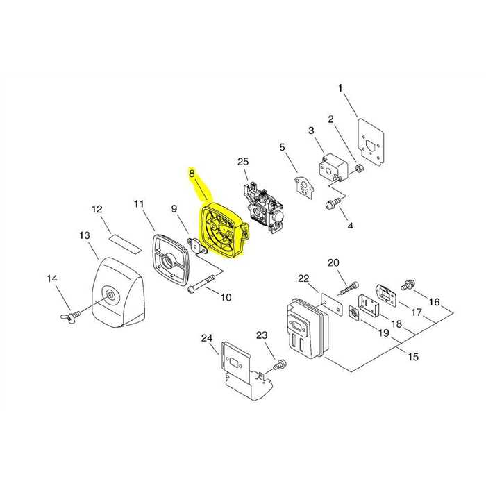 [P021-015300] Boitier de filtre à  air Shindaiwa F225s, P021015300, P021-015300