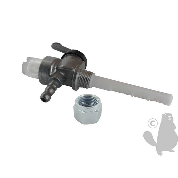Robinet à essence métallique adaptable avec Filtre pour JLO - Filetage: M12 x 100 Gauche. Remplace o