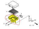 Boitier de filtre a air HONDA GC160, 17220-ZL8-020, 17220-ZL8-000, 17220-ZL8-010