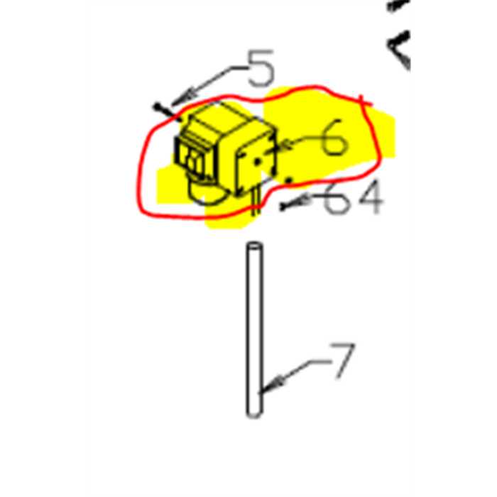 [I01.000.20] Boitier interrupteur monophase complet scie ROSSELLI grizzly 600 triphase, I0100020, I01 000 20