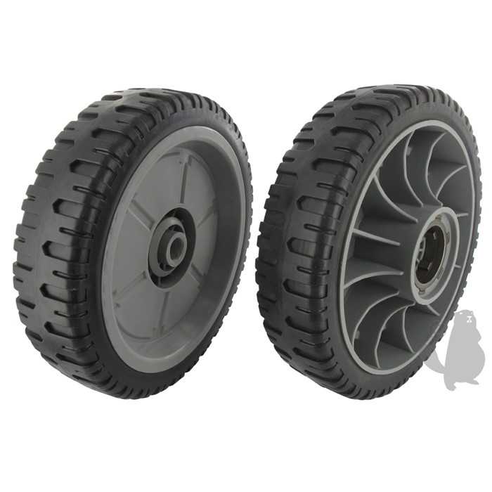 [42810-VJ9-000] Roue arrière pour adaptable pour HRU214 HRU215 et HRU216 - diam : ext: 200mm alésage:15mm. Remplac, 7109529, 710-9529