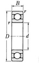 ROULEMENT STD 6005 BLINDE 2COT, 6005-2RS, 7200931, 60052RSC3SKF, 720-0931
