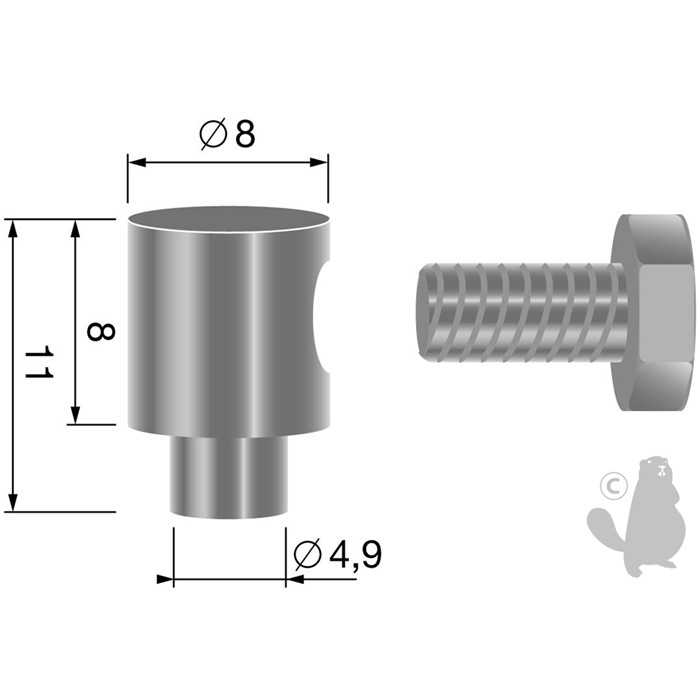 [630-6847] Serre-câble pour câbles jusque diam : 2 5mm., 6306847, 630-6847