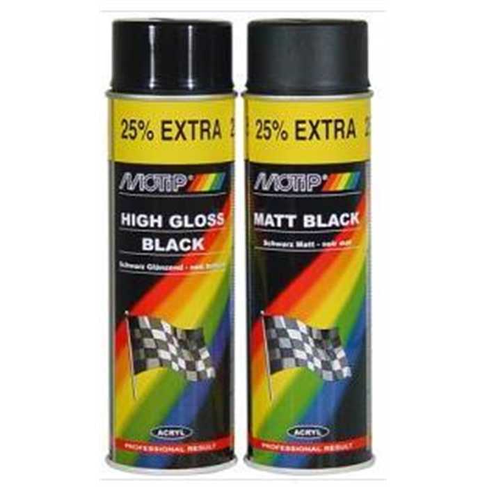 Spray noir brillant 500ml