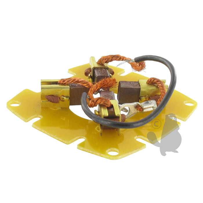 Kit support et Charbons adaptable pour démarreur TECUMSEH ES-33835. Remplace origine: 33848, 5105918, 510-5918