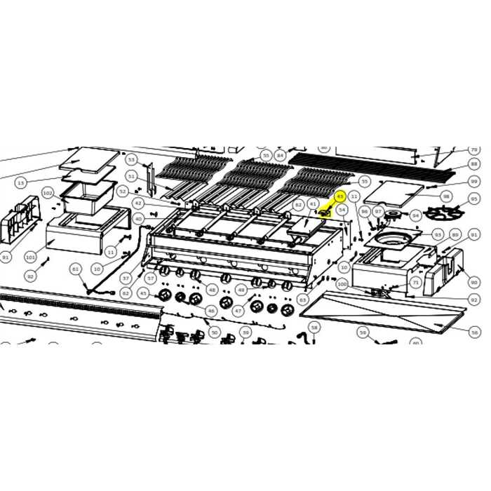 [N080-0207-M05] Support Bruleur IR Napoleon Lex730, N0800207M05, N080-0207-M05