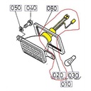 Support ampoule de phare KUBOTA B1200-B1400-B1500-B1600-B4200 soquet phare kubota, 6711155780, 67111-5578-0,  67111-55781,  6711155781