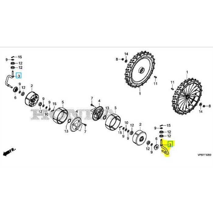 [44716-VP9-000] Tige roulette avant HONDA Miimo 3000, 44716-VP9-000