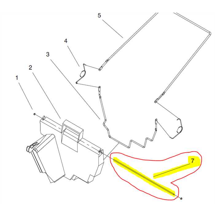 [93-0283] Tige verrouillage déflecteur de bac herbe tondeuse TORO, 930283, 93-0283