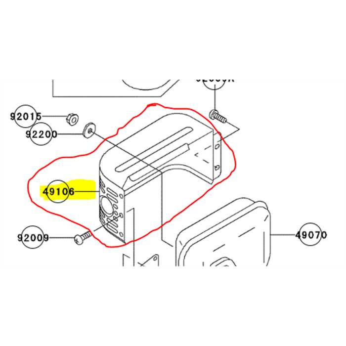 [49106-2446] Tole de protection échappement KAWASAKI fc, 491062446, 49106-2446