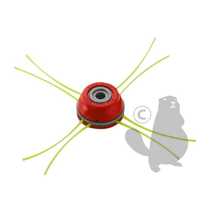 Tête universelle multifils et multi-étage. Résine + alu 4 fils - diamètre 3 3 mm - Livrée avec 10, 1602839, 160-2839