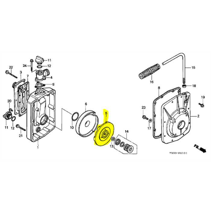 [78106-YB0-612] Turbine HONDA wb10, 78106-YB0-611, 78106-YB0-003