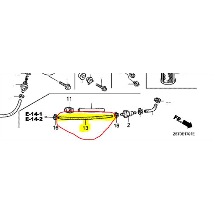 [91424-Z4K-801] Tuyau essence HONDA GX-GXV, 91424Z4K801, 91424-Z4K-802