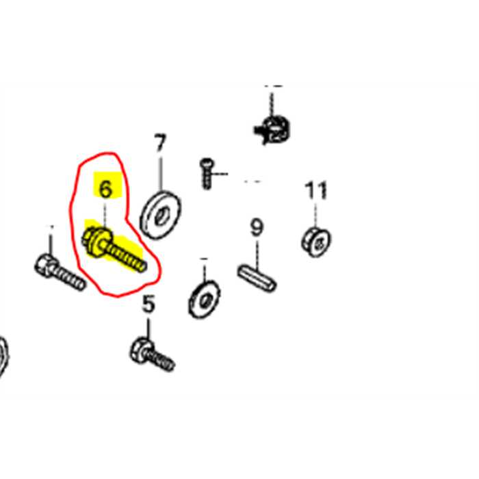 [90102-VA4-000] Vis fixation moteur HONDA, 90102VA4000, 90102-VA4-000