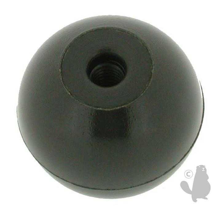 [693-1916] Boule pour levier - diam : ext: 30mm diam int: M6, 6931916, 693-1916