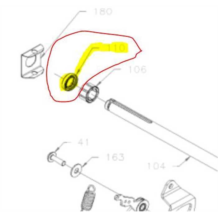 [ET28907] Bourrage axe sortie de boite K55 ETESIA MKHP3-MKHP4, 28907, ET28907