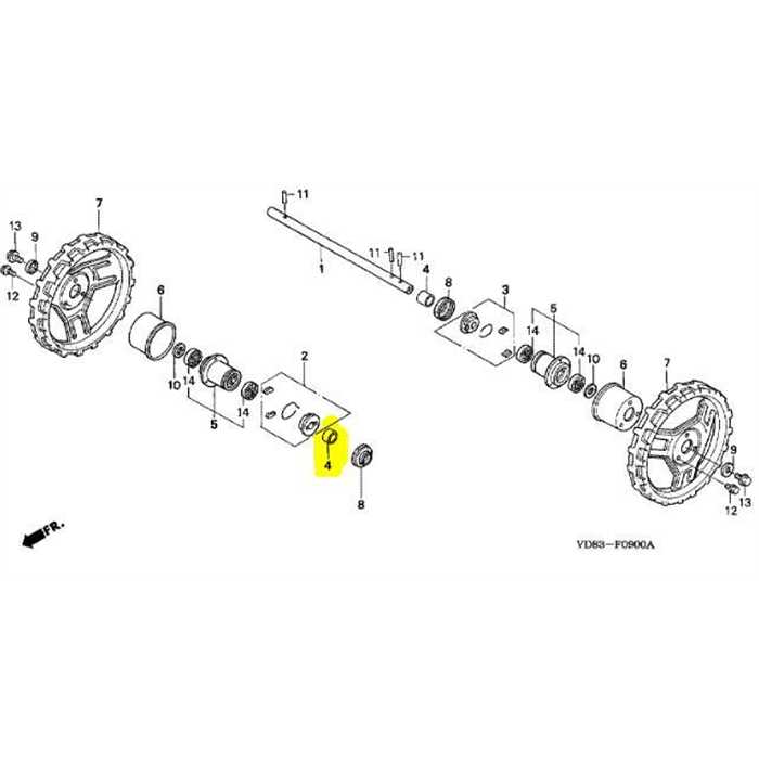 [42312-VD8-000] Buselure moyeu de roue Honda UM616, 42312 VD8 000, 42312VD8000