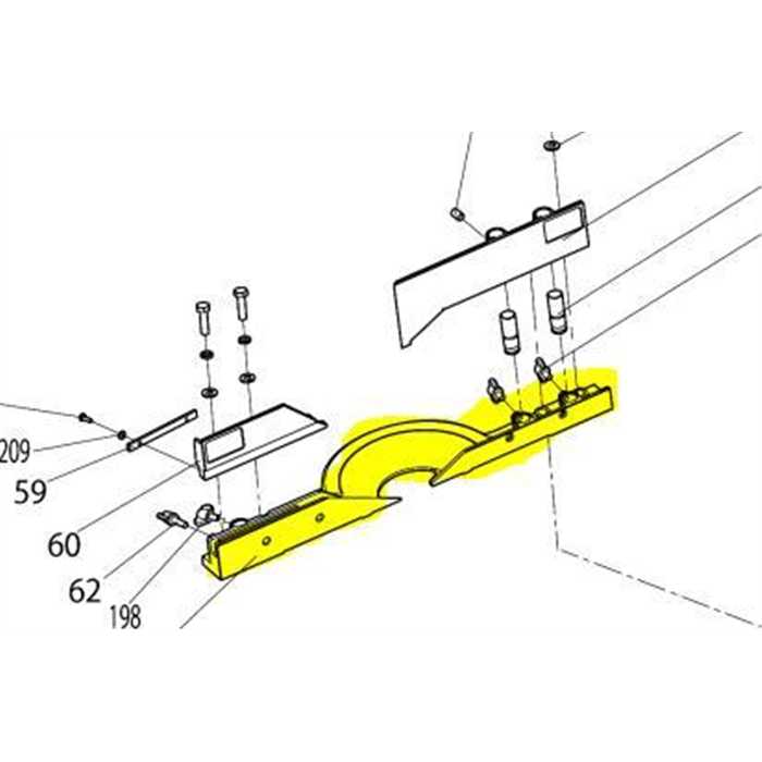 [JM23100059] Butée planche pour scie makita ls1018l, JM23100059