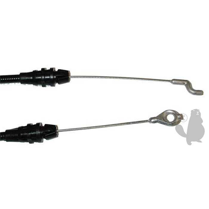 Cà¢ble de frein moteur adaptable pour CASTELGARDEN avec Oeillet et crochet. Remplace origine: 810006, 6306653, 630-6653