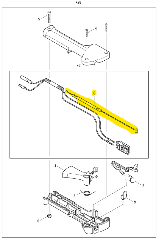 [627-50050-40] Cable de gaz Robin nb3200 au, 627-50050-40