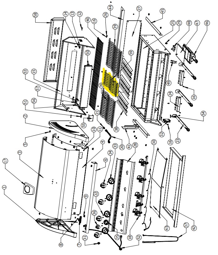 [N305-0090] Grille de cuisson small Napoleon Bilex 605