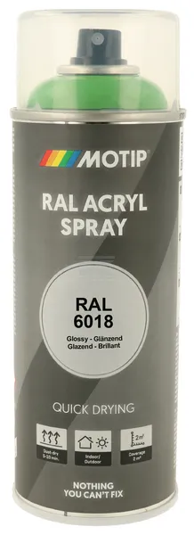 [07127] RAL 6018 SPRAY ACR VERT JAUNE