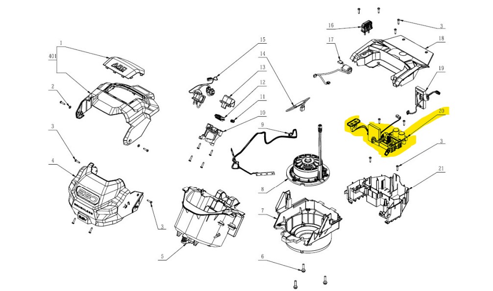 Faisceau électrique EGO LM2130-ESP - LM2135-ESP, 2830787001