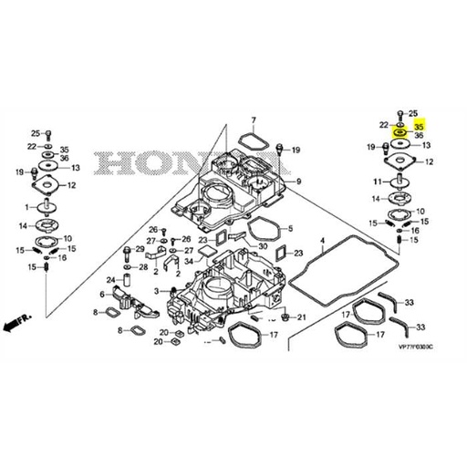 [63205-VP7-C50] Caoutchouc silent choc HRM310-520 miimo520, 63205-VP7-C50, 06630-VP7-C50, ctc miimo