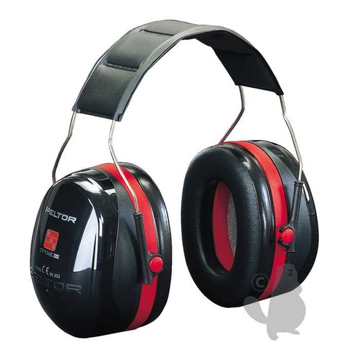[910-2405] Casque anti-bruit 3MTMPeltorTMmodèle OptimeTMIII noir type serre-tête 35dB 292g., 9102405, 910-2405