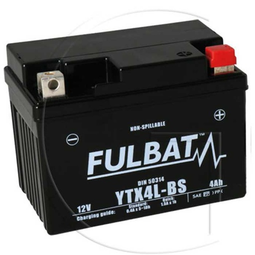 [0114-05020] Batterie sans entretien FULBAT / Mod. : YTX4L-BS, 0114-05020