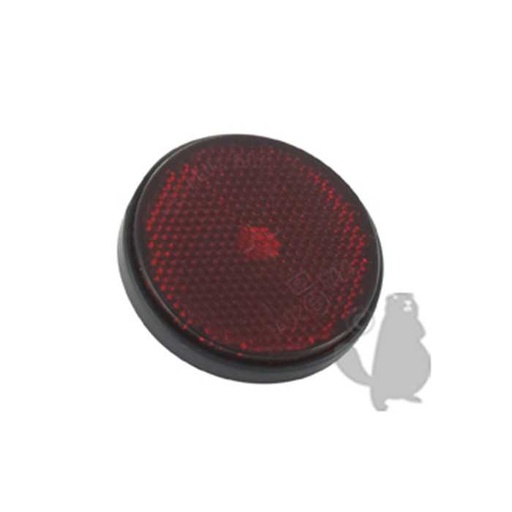 [280-1865] Catadioptre rouge adaptable - diam : 60mm livrée avec vis, 2801865, 280-1865