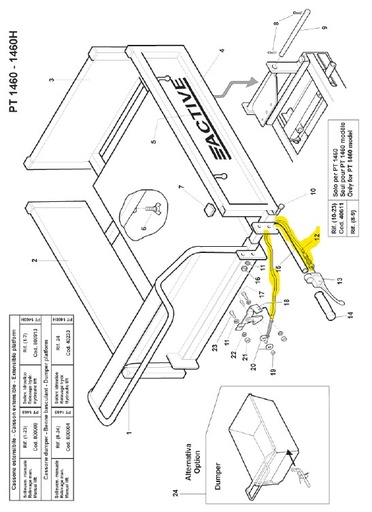 [AC-40568] 040568 Cable de déverrouillage manuel de la boite Active1460, 40568, AC40568, 040568