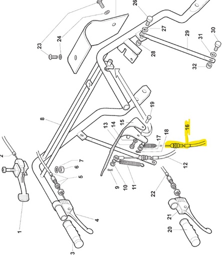 [AC-40173] 040173 cavo freno power track 1300/1320, 40173, AC40173, 040173, 5455550011837